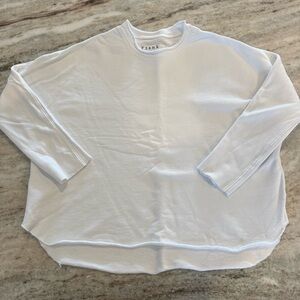 Frank & Eileen Anna Long Sleeve Capelet, White, Size Medium